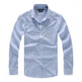 Blue Stripes Slim Fit à manches longues Men Shirts